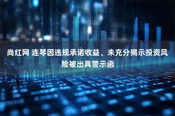 尚红网 连琴因违规承诺收益、未充分揭示投资风险被出具警示函