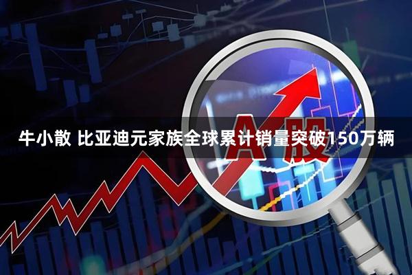 牛小散 比亚迪元家族全球累计销量突破150万辆
